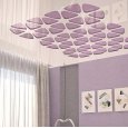 Фиолетовый резной потолок