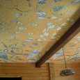 Тканевый натяжной потолок с рисунком
